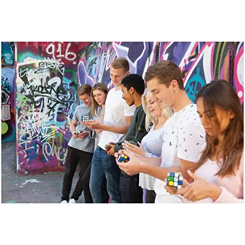 Rubik's, Spin Master, Il Cubo Classico 3X3, L'Originale, per Bambini dagli 8+, Rompicapo Professionale a cobinazione di Colori, Problem-Solving