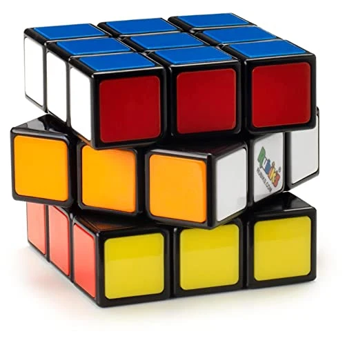Rubik's, Spin Master, Il Cubo Classico 3X3, L'Originale, per Bambini dagli 8+, Rompicapo Professionale a cobinazione di Colori, Problem-Solving