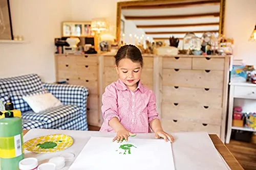 Marabu, set di 6 colori vivaci KiDS, ciascuno da 35 ml, adatti per dipingere con le mani all’asilo, a scuola, in terapia e a casa, senza parabeni, vegani, senza lattosio, senza glutine, 0303000050800