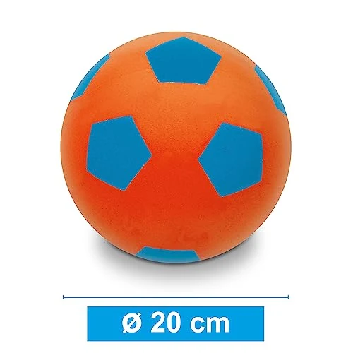 Mondo Toys - SOFT FLUO BALL 200 - Pallone di spugna diametro 20 cm - 1 palla morbida - colori misti - 07926