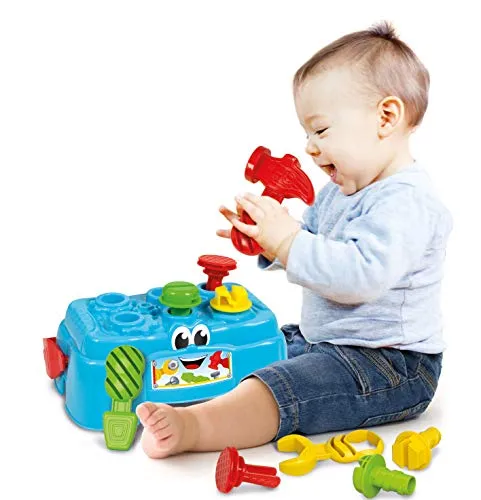 Clementoni- Banchetto Svita Avvita Gioco per Bambini, 10 - 3 anni, Multicolore, 17042