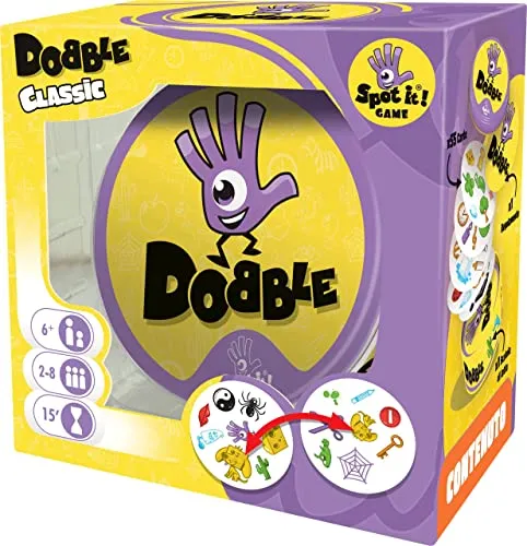 Asmodee - Dobble - Divertente Gioco da Tavolo per Tutta la Famiglia, 2-8 Giocatori, 6+ Anni, Edizione in Italiano
