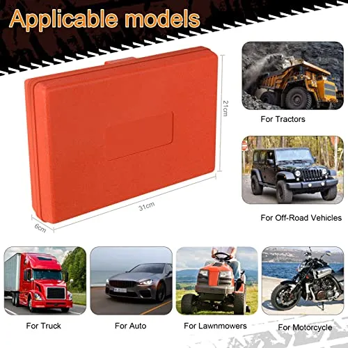 MAIKEHIGH 100 Pezzi Kit Riparazione Pneumatici Auto, Kit Riparazione Gomme, Ripara Gomme Tubeless Emergenza per Auto, Moto, Trattore, Camion, ATV, SUV