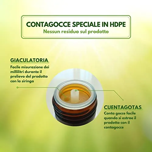 DIOXNATUR® DMSO 70% (250ml) Dimetilsolfossido Purezza Grado Farmaceutico Ph. Eur. Bottiglia di vetro ambra con contagocce