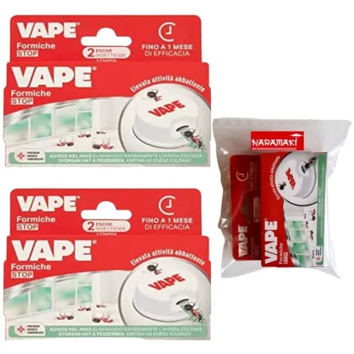 Naramaki® Insetticida Vape Antiformiche - 2 Confezioni da 2 Esche