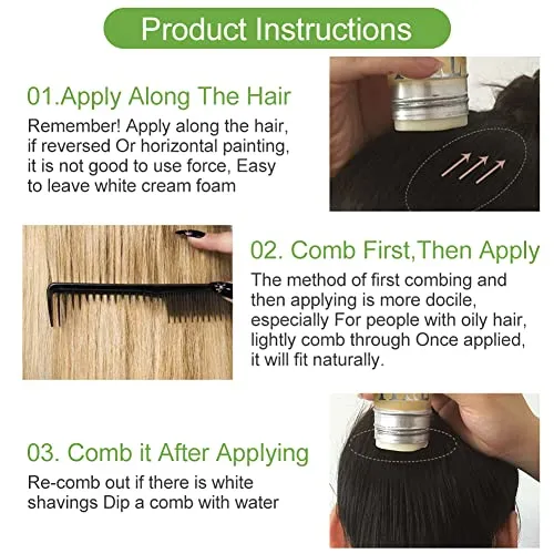 Bastone di cera per capelli, Stick per Finitura dei Capelli, Capelli Cera Stick, Stick cera per capelli professionale che modella i capelli spezzati gel acconciatura cera idratante per Unisex 75g