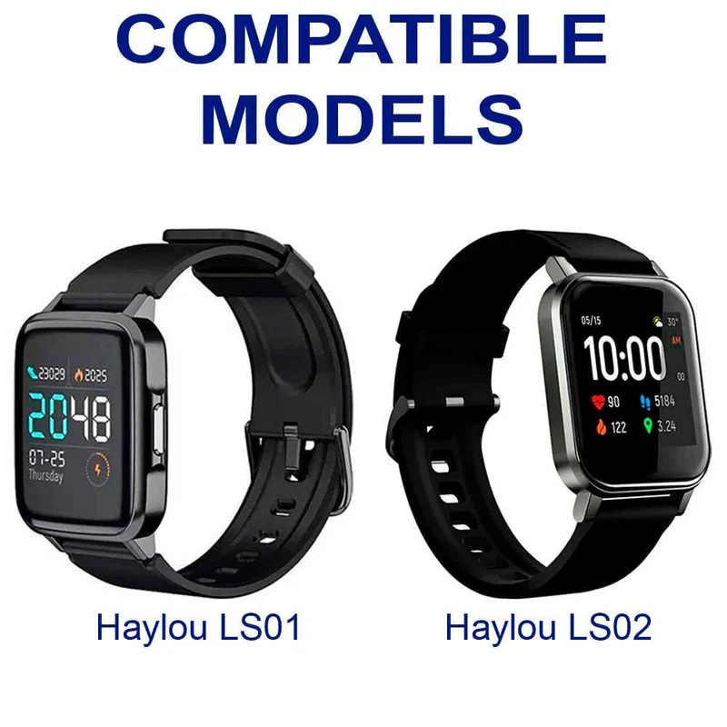 Cavo USB di Ricarica 2 Pin Compatibile con Smartwatch Xiaomi Haylou LS01/LS02 Nero Cable Carica Portatile Magnetico