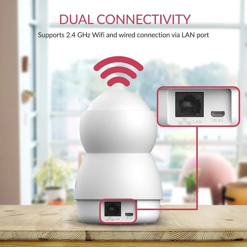 YI Dome Guard Telecamera da Interno 1080p, Videocamera Sorveglianza Wifi 360 gradi, Rilevamento di Movimento, Audio Bidirezionale, Visione Notturna a infrarossi, App per iOS/Android/Windows