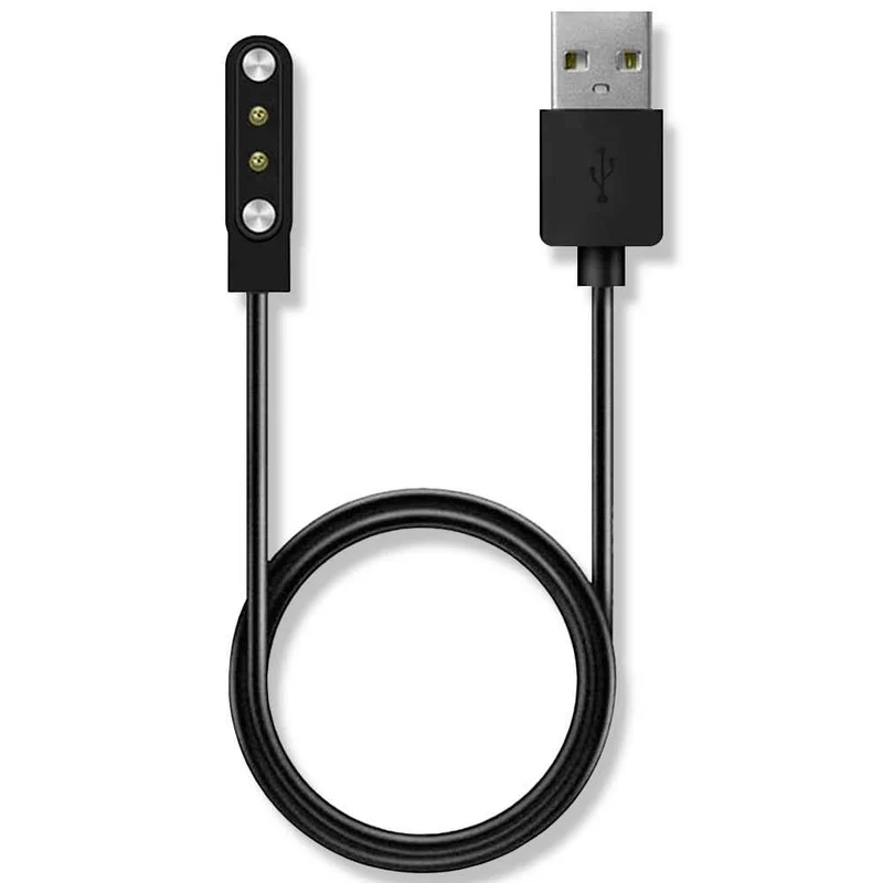 OcioDual Cavo di Ricarica USB 2.0 55cm Nero per Smartwatch YAM SW022 Ticwatch GTX/CXB01 Xiaomi Haylou RT LS05S