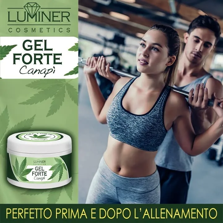 LUMINER® Gel Canapì 500ml, Formula Naturale ad Alta Concentrazione con Estratti di Olio di Canapì, Artiglio del Diavolo e Arnica Montana, Azione Lenitiva e Antinfiammatoria su Articolazioni e Muscoli