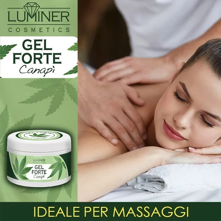 LUMINER® Gel Canapì 500ml, Formula Naturale ad Alta Concentrazione con Estratti di Olio di Canapì, Artiglio del Diavolo e Arnica Montana, Azione Lenitiva e Antinfiammatoria su Articolazioni e Muscoli