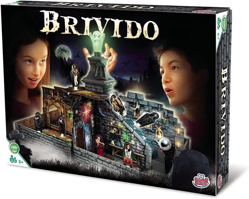Grandi Giochi, BRIVIDO Gioco da Tavolo con Personaggi e Fantasma Che Si Illumina al Buio, GHT01000, 8056379122210