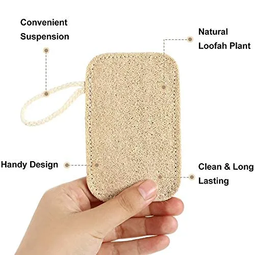 Spugna Cucina Naturale Organic Loofah esfoliante in Spugna di luffa,Natural Sponge da Cucina Eco,Spugna Scrubber Spazzola di Luffa，100% Organic, biodegradabile ed Ecologico