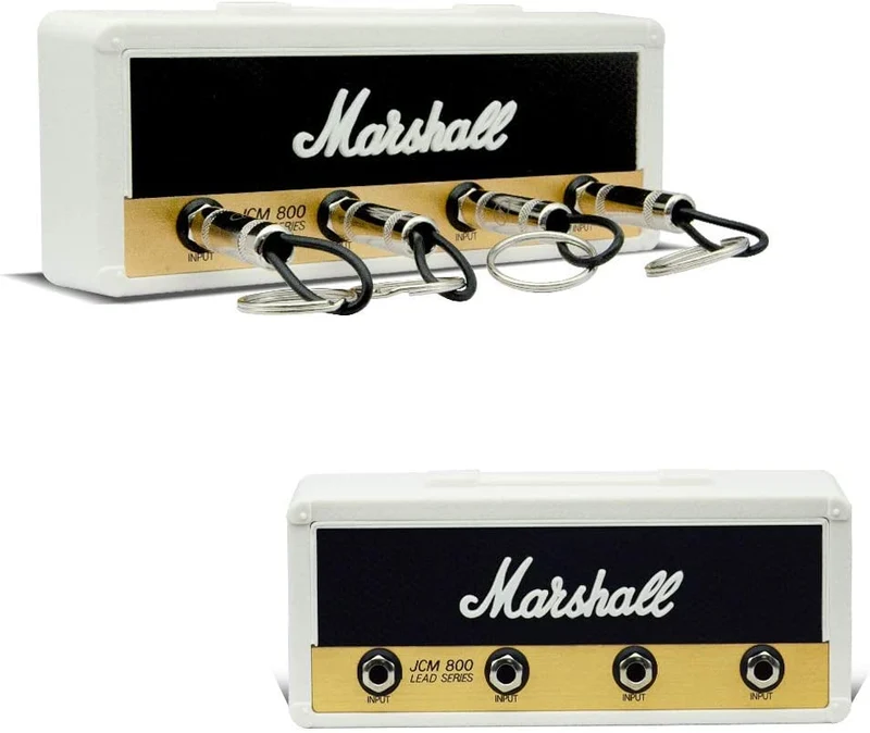 WQU Portachiavi Marshall Jack II 2.0 JCM800, portachiavi a tema chitarra, con ganci, montaggio a parete