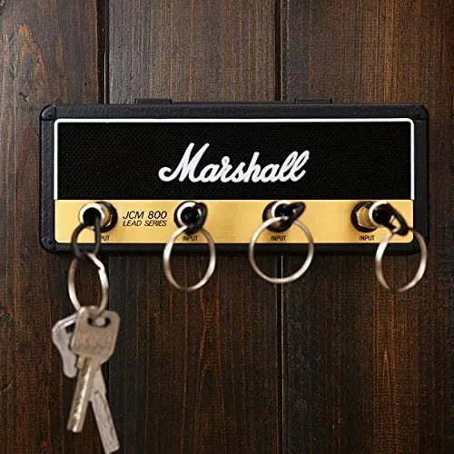 WQU Portachiavi Marshall Jack II 2.0 JCM800, portachiavi a tema chitarra, con ganci, montaggio a parete