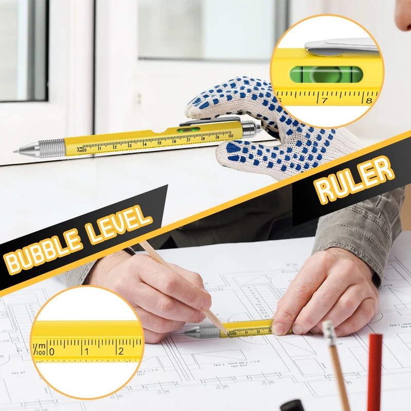 Maqhpu Regalo Uomo, Regali Natale Uomo, Penna Regalo Multifunzione 9 in 1, Regali Natale Originali, Gadget Utili Idee Regalo Natale Uomo, Regali di Natale per Lui/Papà, Regalo Uomo Compleanno