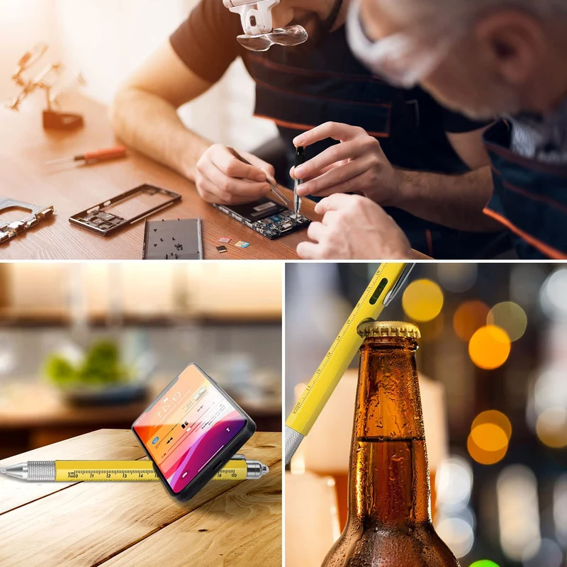 Maqhpu Regalo Uomo, Regali Natale Uomo, Penna Regalo Multifunzione 9 in 1, Regali Natale Originali, Gadget Utili Idee Regalo Natale Uomo, Regali di Natale per Lui/Papà, Regalo Uomo Compleanno