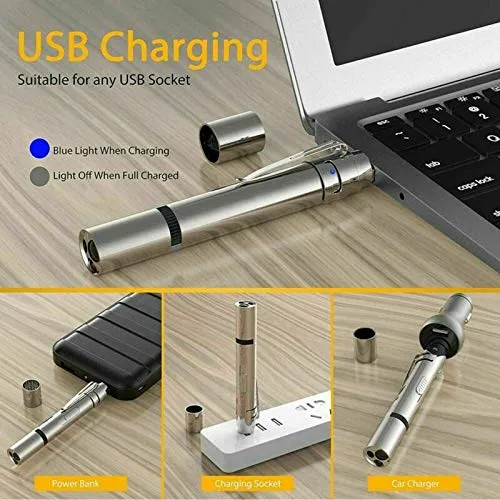 Juguetes para Gatos LED Juguetes interactivos para Gatos ,USB recargable 4 en1 Multimode 5 Patrone Herramienta de entrenamiento para Gato Perro Cazador
