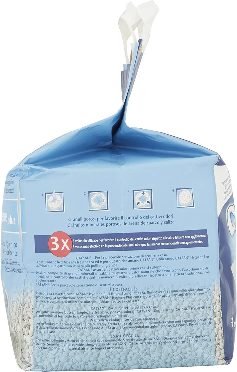 Catsan Hygiene Plus Lettiera per Gatti, 10L