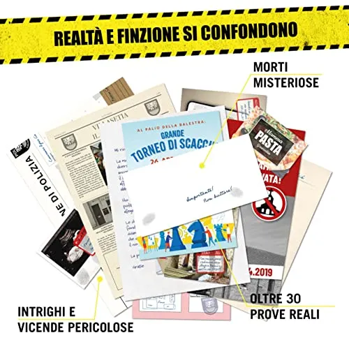 Hidden Games Luogo del Reato - Il 1° caso - IL CASO DI VILLASETIA - Italiana - Gioco realistico della scena del crimine, gioco emozionante del detective, gioco della stanza di fuga