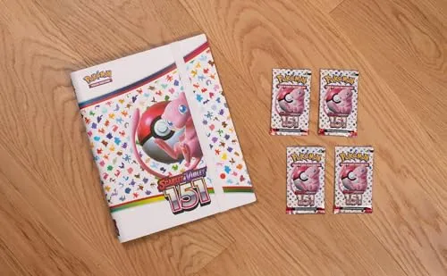 Collezione con raccoglitore di carte dell’espansione Scarlatto e Violetto - 151 del GCC Pokémon (fogli con nove tasche e quattro buste di espansione), edizione in italiano