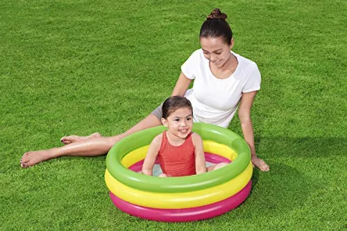 Bestway 51128 Piscinetta per Bambini a 3 Anelli, 2 Anni+