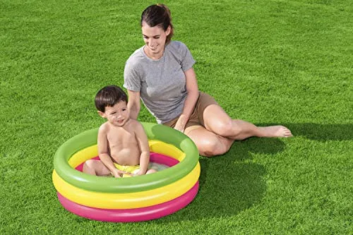 Bestway 51128 Piscinetta per Bambini a 3 Anelli, 2 Anni+