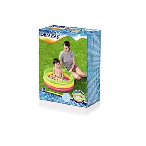 Bestway 51128 Piscinetta per Bambini a 3 Anelli, 2 Anni+
