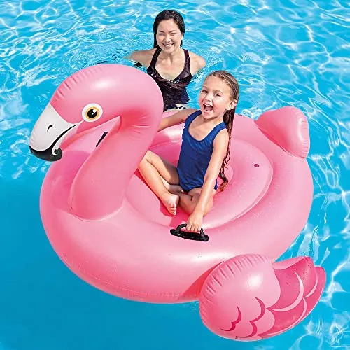 Intex 57558 - Cavalcabile Fenicottero, Rosa, 147 x 140 x 94 cm