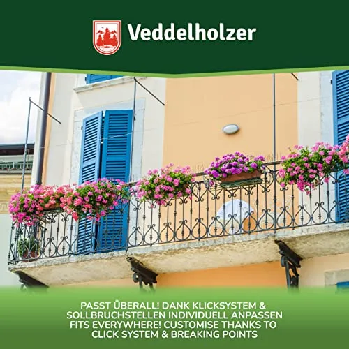 Veddelholzer Premium Universale 3 Metri in Acciaio Inox dissuasori per piccioni per balconi con Punto di Rottura predeterminato e Sistema a Scatto dissuasore Anti piccioni per finestre i grondaie
