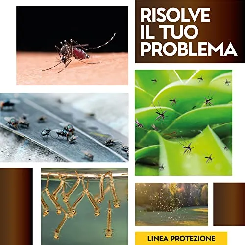 Albagarden - Insetticida Antizanzare Giardino per Esterno E Interno Cimici Mosche Insetti Volanti Striscianti Formiche Moscerini Effetto Zanzariera Anti Zanzare Casa Prati Siepi Animali 1 Lt