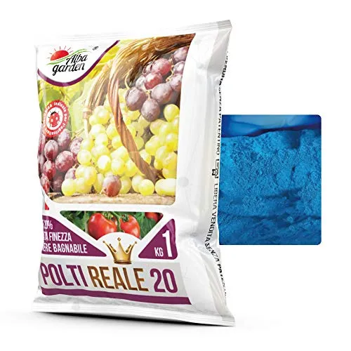 Albagarden - Piante Frutta Naturale Bio Polti20 Biologico Bordolese Rame + Boro Orto Vite Peronospora Oidio Verderame Solfato Ossicloruro x 1 kg