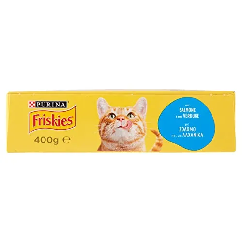 Purina Friskies Crocchette Gatti Adulti con Salmone e Verdure 400 g