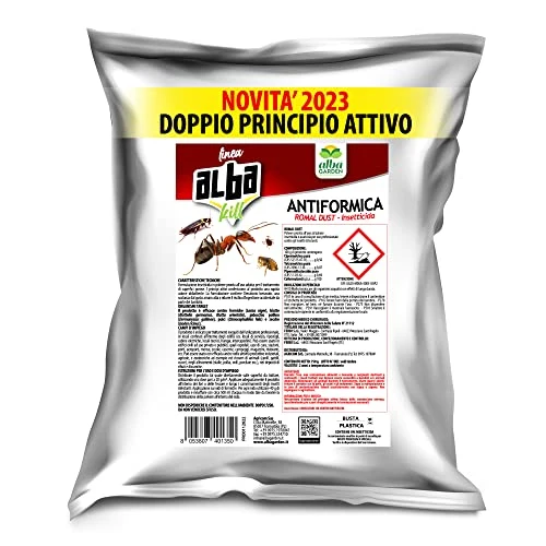 Albagarden Albakill - Esca Anti Formiche Veleno - Insetticida Micro Granulare Per Ambienti Esterni Orto Casa Scarafaggi Grillotalpa Insetti Pulci Zecche Lumache Solubile Spray Antiformiche