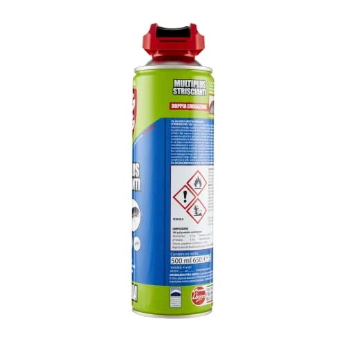 Zig Zag, Formiche e Scarafaggi, Insetticida specifico per trattamenti terra muro, con valvola a doppia erogazione, formato 500 ml