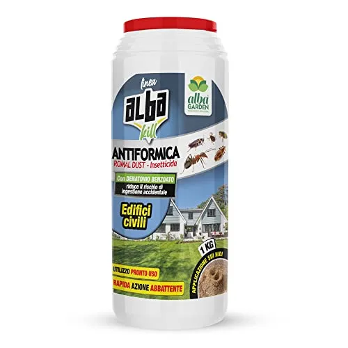 Albagarden - Antax Esca Anti Formiche Veleno Insetticida Micro Granulare Casa Giardino Prato Verde Scarafaggi Grillotalpa Insetti Pulci Zecche Pesciolini D'Argento Solubile Spray Antiformiche x 1 Kg