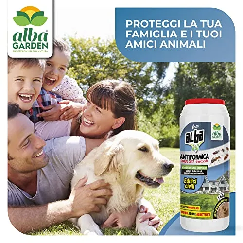 Albagarden - Antax Esca Anti Formiche Veleno Insetticida Micro Granulare Casa Giardino Prato Verde Scarafaggi Grillotalpa Insetti Pulci Zecche Pesciolini D'Argento Solubile Spray Antiformiche x 1 Kg