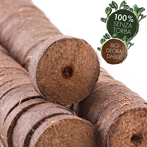 OwnGrown Compresse Terriccio Di Cocco Con Sostanze Nutritive - 40 Pezzi, senza Ripicchettare e senza Torba - Terriccio Fibra Di Cocco Per Orchidee, Bonsai, Piante grasse, Verdi, Da Interno