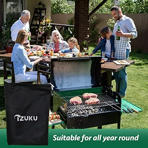 IZUKU Copertura Barbecue Impermeabile Telo Protettivo per BBQ Grill Anti Pioggia Polvere Sole Neve Tessuto Oxford 145x61x117cm (PRO)