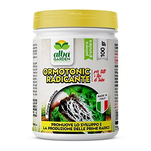 Albagarden Ormone Radicante Per Talee E Piante Verdi Universale - Micorrize Incrementa La Crescita Naturale Delle Radici, Radicante In Polvere Per Talee Erbacee, Legnose E Arbustive - 100 gr