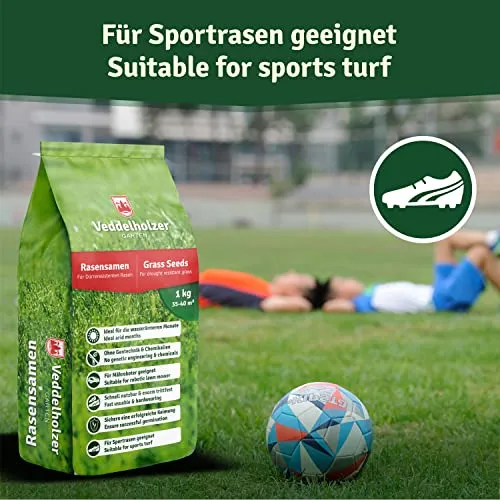 Veddelholzer Sementi resistenti alla siccità per prati aridi & ombrosi semi di prato semi d'erba germinazione veloce ideale come sementi per tappeti erbosi sportivi e i campi