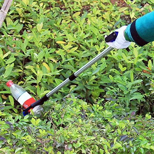 Awsuc Pinza telescopica, 82cm Pinza telescopica Pieghevole, Pinza Prensile,Raccoglitore di immondizia, Pinza Morsetto in Gomma