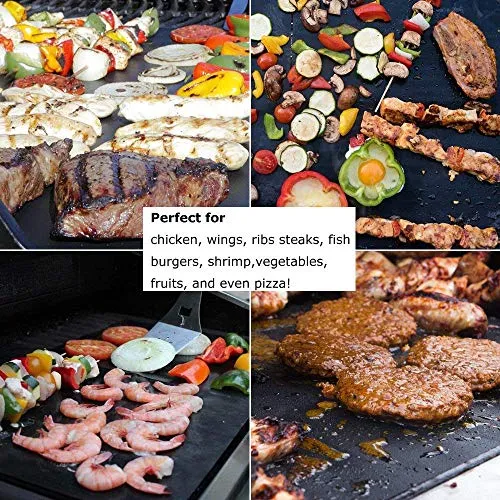 Tappetini da Barbecue accessori barbecue Mat Resistenti a Temperatura Alta Adatti per Griglia a Gas Carbone Forno e Griglia Elettrica