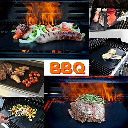 Tappetini da Barbecue accessori barbecue Mat Resistenti a Temperatura Alta Adatti per Griglia a Gas Carbone Forno e Griglia Elettrica