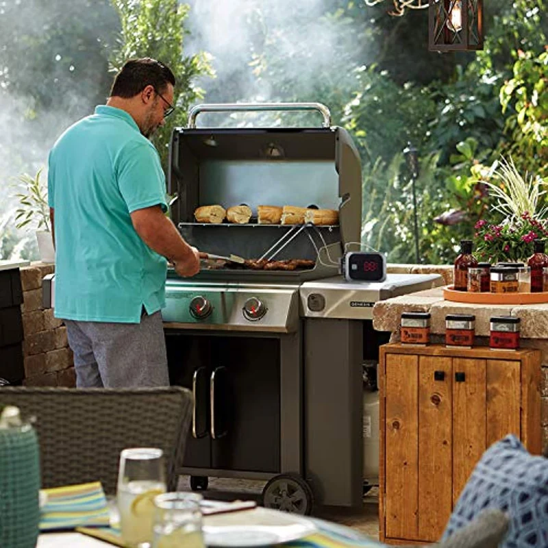 Inkbird IBT-2X Bluetooth Termometro Digitale Barbecue Termometro e Timer con Sonda di Temperatura per Carne Grigliate BBQ Fumatore Forno di Cottura 2 Sensori