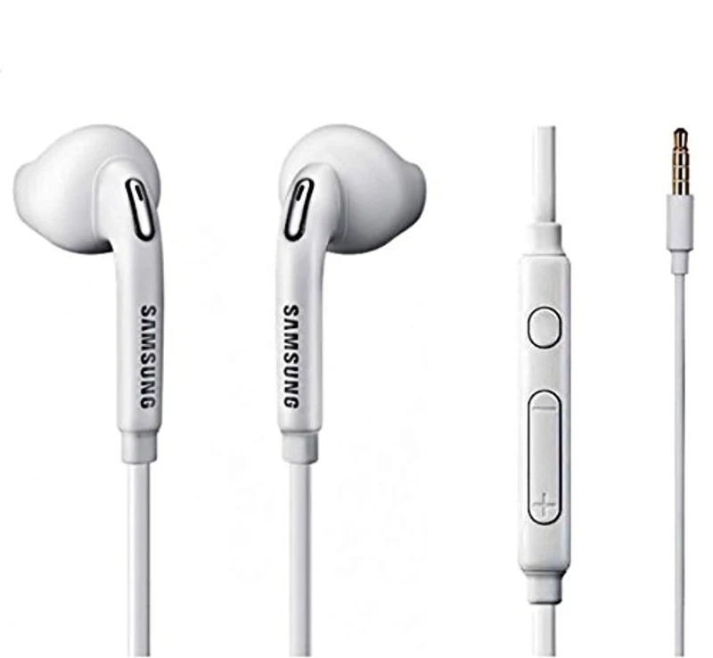SAMSUNG EG920 Premium in Ear Cuffie Stereo per EO eg920bw Galaxy S3 I9300 Cavo Piatto Bianco