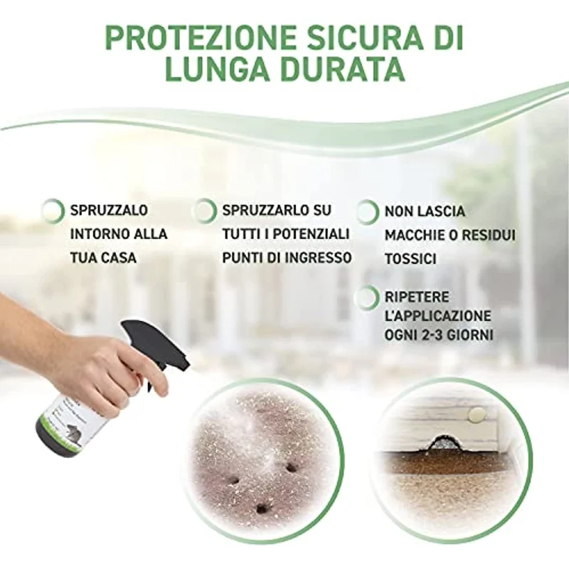 RepellShield Spray Repellente Topi Organico a Base di Menta Piperita - Dissuasore per Topi, Allontana Topi e Ratti - Alternativa Bio al Veleno Topi e Trappole per Topi da Esterno e Interno, 250 ml