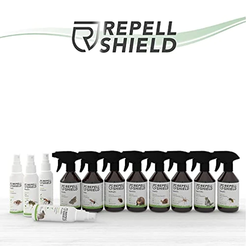 RepellShield Spray Repellente Topi Organico a Base di Menta Piperita - Dissuasore per Topi, Allontana Topi e Ratti - Alternativa Bio al Veleno Topi e Trappole per Topi da Esterno e Interno, 250 ml