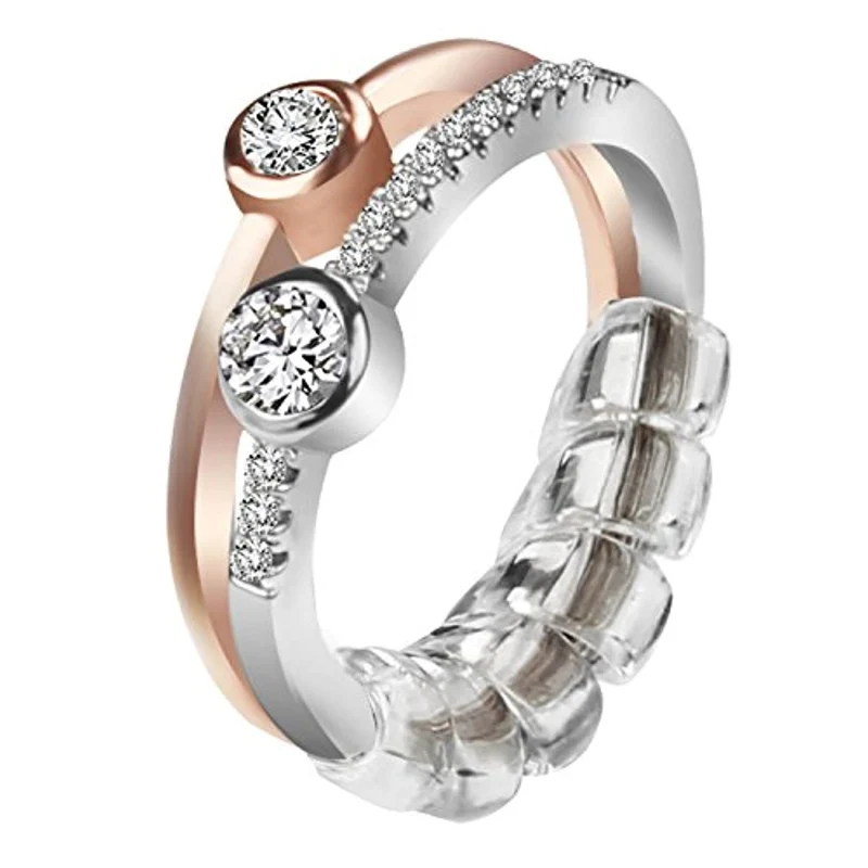 Regolatore di dimensioni dell'anello con stoffa per lucidatura di gioielli per anelli larghi, set di 12, 3 dimensioni: 2mm / 3mm / 4mm