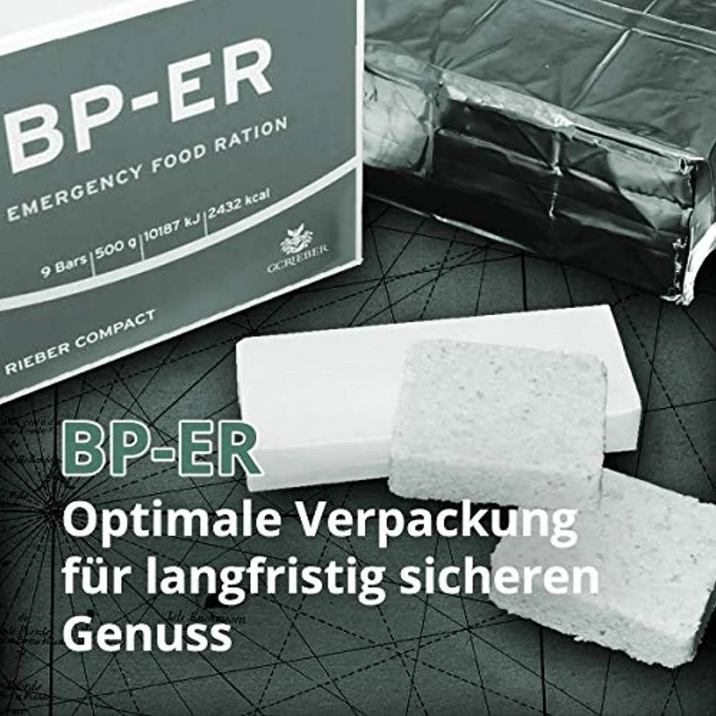 Lebenskraft BP ER Elite Emergency Food unità da 500 Grammi Cibo a Lungo Termine per Esterni, Campeggio, Sopravvivenza e situazioni di Crisi (Nuovo Lot)